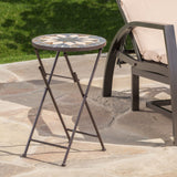 Silvester - End Table - Beige / Black