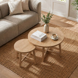 Round Nesting Stackable Tables For Living Room