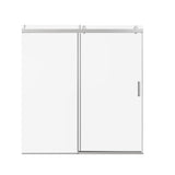 Frameless Sliding Shower Door With Soft- Close, 3 / 8" Tempered Glass