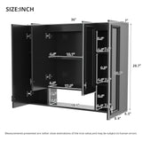 Wall Mounted Bathroom Cabinet With 5 Adjustable Shelves