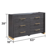 Clifton - 6 Drawer Dresser (Mirror Not Included) - Espresso