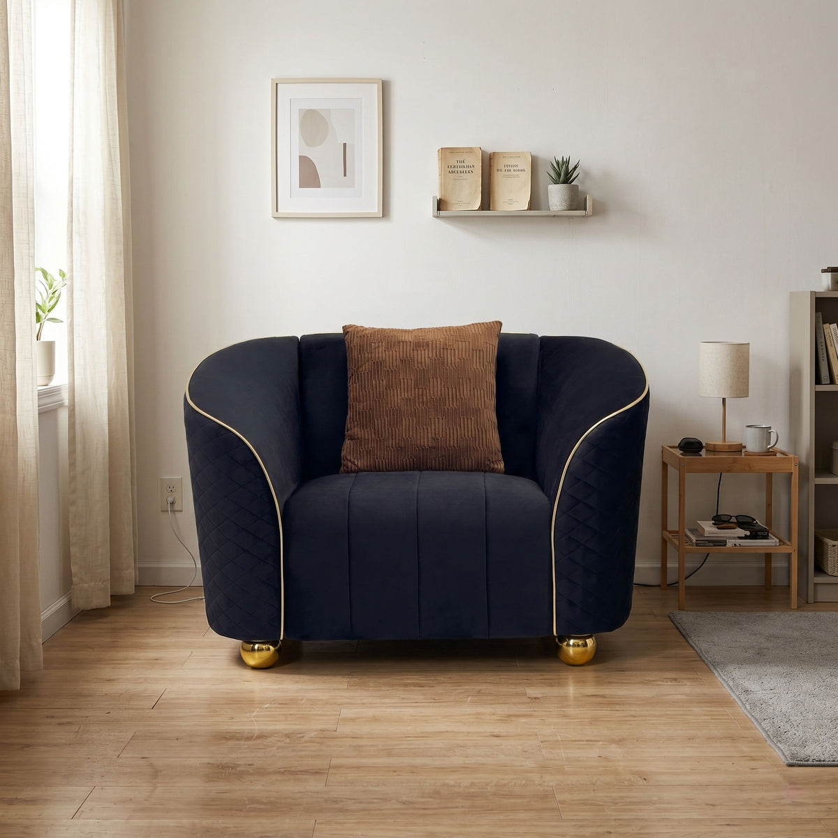 Single Sofa & Deep Seating And Durable Frame