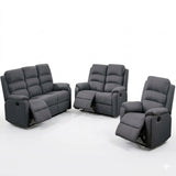 Modern Living Room Set With Manual Recliner