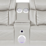 Challenger - LED Power Recliner Loveseat