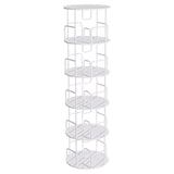 Rotating Bookshelf Tower 5 Tier Spinning 360 Degree Revolving Storage Shelf