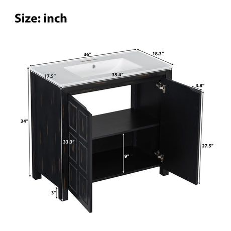 Bathroom Vanity Organizer With Sink, Combo Cabinet Set, Bathroom Storage Cabinet