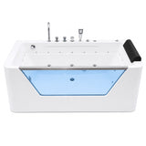 Xavier - Single Massage Bathtub - Milk White