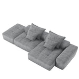 Modern Oversized, Modular Sectional Sofa With Pillows