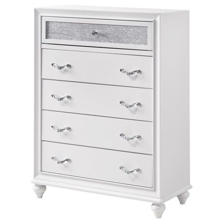 Randall - 5 Drawer Chest - White
