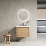 Wall Mounted Bathroom Vanity With Sink & 1 Soft Close Door