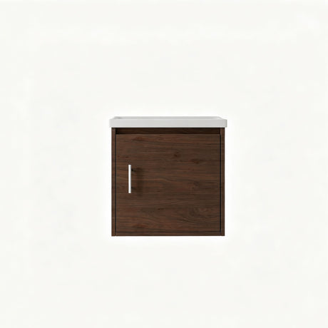Floating Bathroom Vanity Combo, Wall Mounted Cabinet With Sink & Soft Close Doors For Small Bathrooms