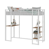 Bunk Bed With L-Shaped Desk And Dual Side Stairs