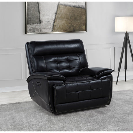 Hayden - Power Recliner With Dual Control, USB Charging Ports - Black