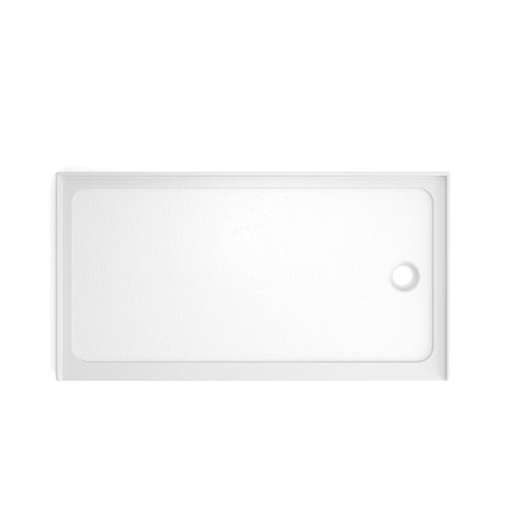 Shower Base Drain With Single Threshold Design