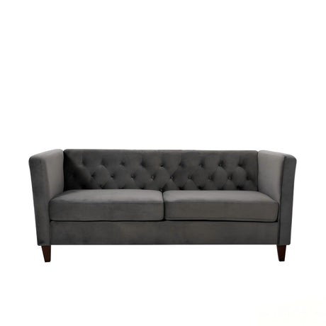 Button Tufted 3 Seater Sofa For Living Room