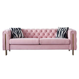 Chesterfield - Modern Tufted Living Room Sofa, 84.25''W Couch