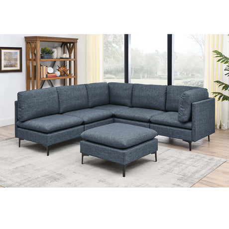 Upholstered Modular Sectional & Tall Legs