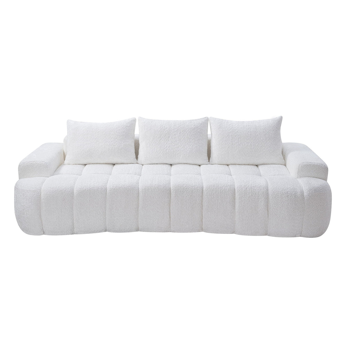 Extra Large Curved Front Compressed Sectional Sofa