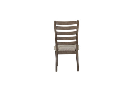 Side Dining Chair With Ladder Back (Set of 2) - Gray