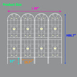 Garden Metal Trellis Rustproof Trellis For Climbing Plants Outdoor Flower Support
