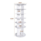 Spinning Shoe Rack, Free Standing 360° Revolving Shoe Organizer