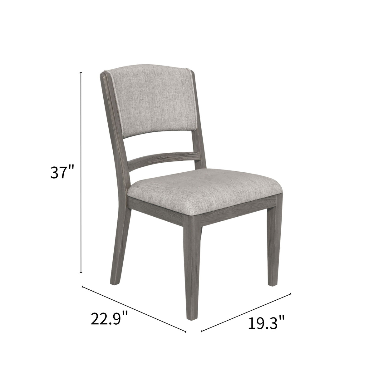 Arcus - Dining Chair (Set of 2) - Charcoal Gray