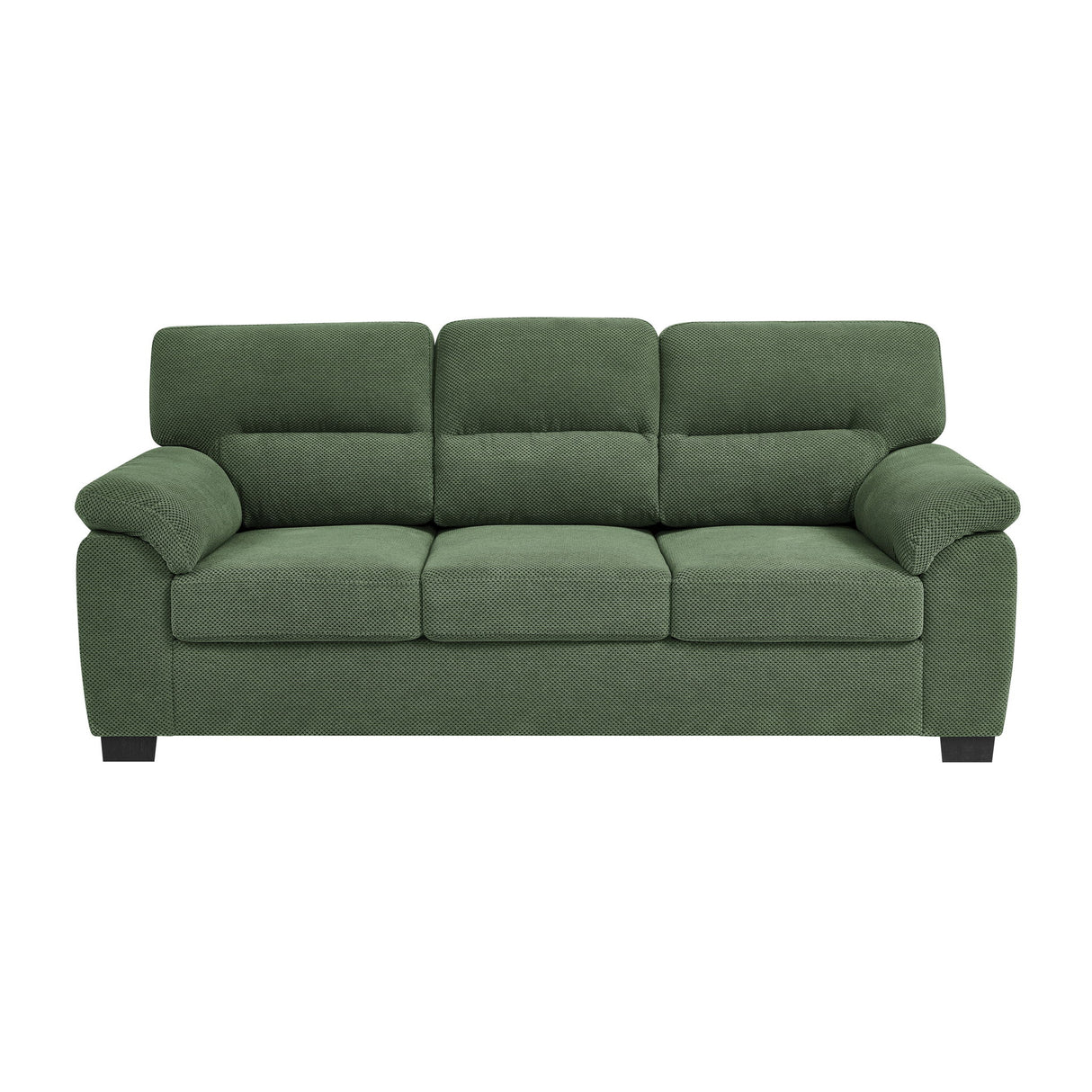 3 Seater Sofa With Padded Armrests And Triangular Leg