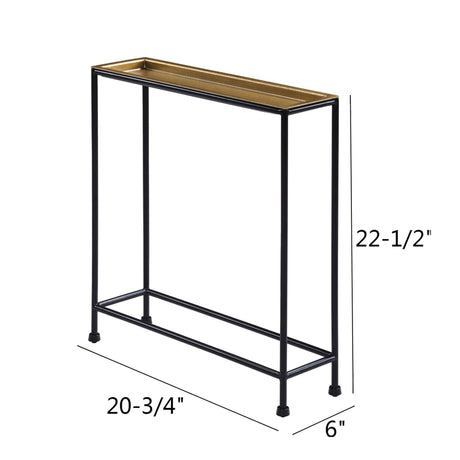 Trenton - Accent Side Table - Antique Bronze