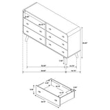 Winston - 6 Drawer Bedroom Dresser
