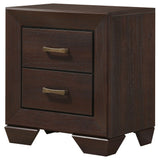 Copper - 2 Drawer Rectangular Nightstand