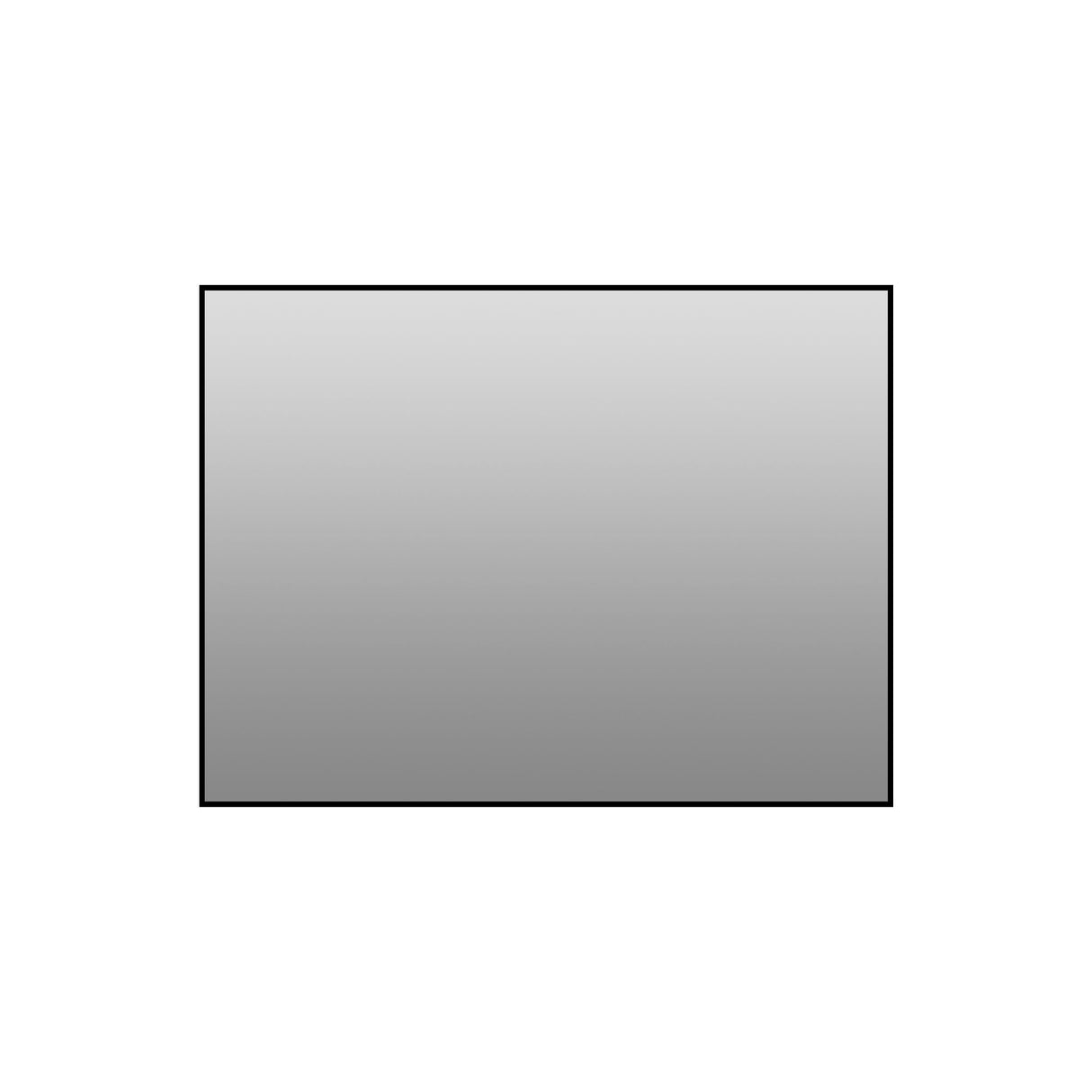 Framed Wall Mirror For Bathroom - Black
