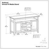 Amherst - TV Media Stand, Handcrafted