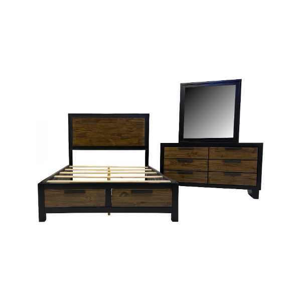 Z Angie Queen Bed Dresser & Mirror - ANGIEQHB+ANGIEQFB+ANGIEQR+ANGIED+ANGIEMR