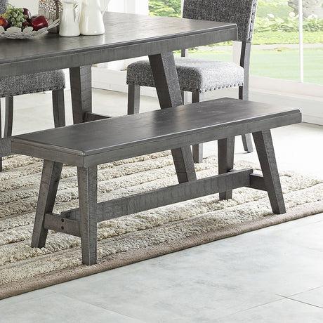 Dining Room Bench - Gray / Gray