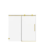 Frameless Single Sliding Soft Close Shower Doors, 5/16" Sgcc Tempered Glass