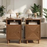 Nightstand With Charging Station & Storage