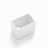 Gloss Freestanding Bathtub With Built In Seat
