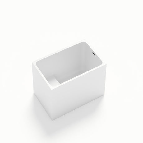Gloss Freestanding Bathtub With Built In Seat