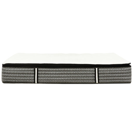14" Premium Pocket Coil Hybrid Mattress With Gel Memory Foam, Super Plush - Gray / White - King