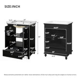 Modern Bathroom Vanity With Sink, Cabinet With Drawer And Dividers, Rectangular Storage Unit