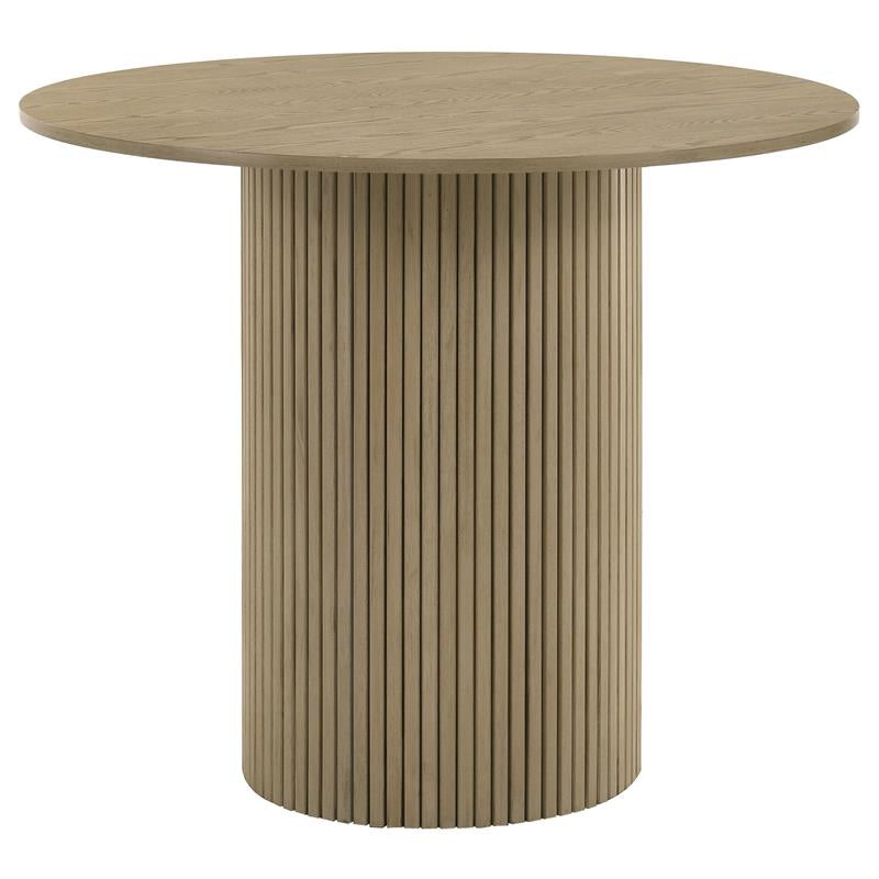 Hamlyn 43-inch Round Wood Counter Height Dining Table Natural Oak - 193938NAT