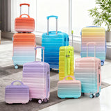 Luggage Set 14" / 20" With Combination Lock And Cosmetic Case
