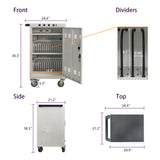 Mobile Charging Cart For Tablets Laptops 35, Device Capacity Matt Metal