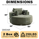 Swivel Chair With 360° Rotation For Living Room