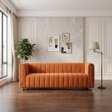 Sofa With Vertical Stripes With Accents