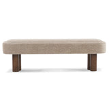 Chic Indoor Upholstered Dining Bench