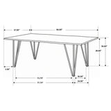 Neve - Sheesham Live Edge Dining Table - Gray