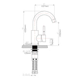 Modern Bathroom Faucet Single Hole Single Handle