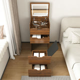 Vanity Desk With Lighted Mirror & Stool