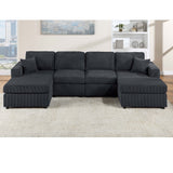 Modern Design Sectional Set With Right And Left Arm Chaise